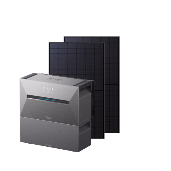 Anker SOLIX Solarbank 3 E2700 Pro Balkonkraftwerk mit Speicher – Solarbank 3 E2700 Pro + 1000Wp Bifaziales Solarmodul + 1× BP2700 Erweiterungsakku