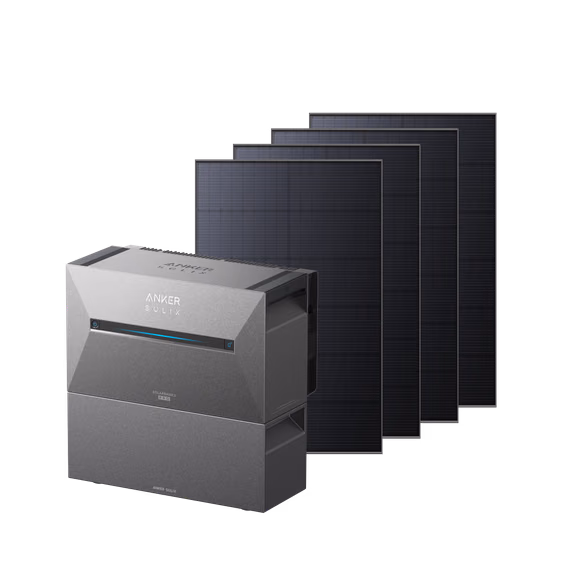 Anker SOLIX Solarbank 3 E2700 Pro Balkonkraftwerk mit Speicher – Solarbank 3 E2700 Pro + 1780Wp Bifaziales Solarmodul + 1× BP2700 Erweiterungsakku