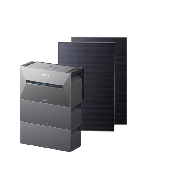 Anker SOLIX Solarbank 3 E2700 Pro Balkonkraftwerk mit Speicher – Solarbank 3 E2700 Pro + 890Wp Bifaziales Solarmodul + 2× BP2700 Erweiterungsakku
