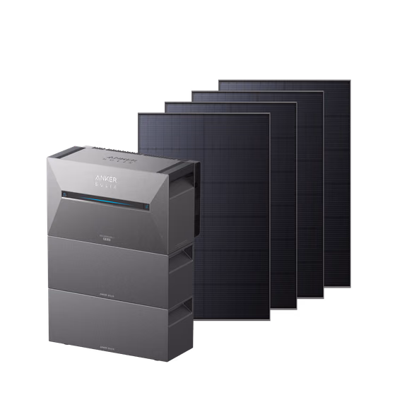 Anker SOLIX Solarbank 3 E2700 Pro Balkonkraftwerk mit Speicher – Solarbank 3 E2700 Pro + 1780Wp Bifaziales Solarmodul + 2× BP2700 Erweiterungsakku