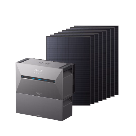 Anker SOLIX Solarbank 3 E2700 Pro Balkonkraftwerk mit Speicher – Solarbank 3 E2700 Pro + 3560Wp Bifaziales Solarmodul + 1× BP2700 Erweiterungsakku