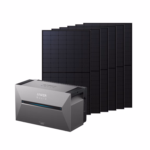 Anker SOLIX Solarbank 3 E2700 Pro Balkonkraftwerk mit Speicher – Solarbank 3 E2700 Pro + 3000Wp Bifaziales Solarmodul