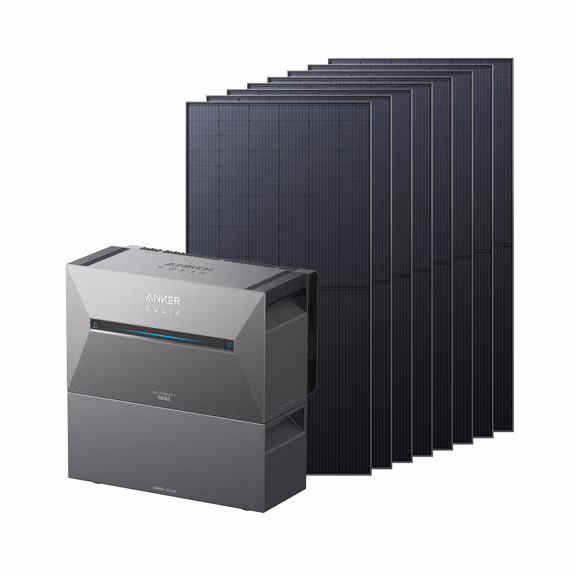 Anker SOLIX Solarbank 3 E2700 Pro Balkonkraftwerk mit Speicher – Solarbank 3 E2700 Pro + 4680Wp Bifaziales Solarmodul + 1× BP2700 Erweiterungsakku