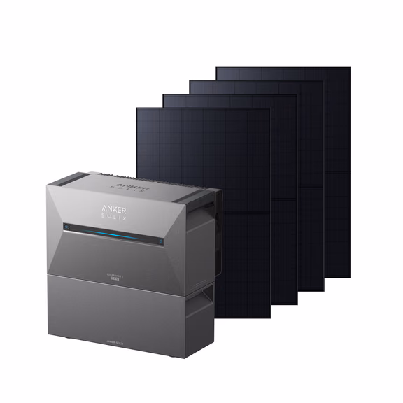 Anker SOLIX Solarbank 3 E2700 Pro Balkonkraftwerk mit Speicher – Solarbank 3 E2700 Pro + 1740Wp Bifaziales Solarmodul + 1× BP2700 Erweiterungsakku