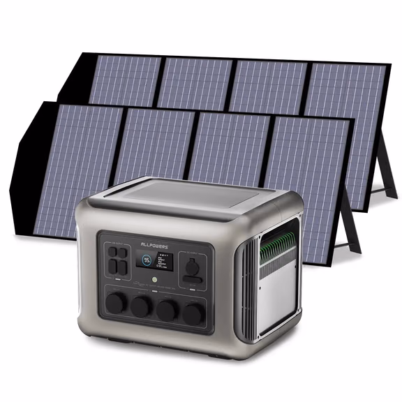 ALLPOWERS Générateur Solaire 2500W (R2500 V2+ SP029 140W Panneau Solaire) – R2500 V2+2PCS SP029 140W Panneau Solaire 140W