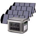 ALLPOWERS Zonnegeneratorset 2500W (R2500-V2 + SP029 140W zonnepaneel) – R2500 V2 + 4 stuks SP029 140W zonnepaneel
