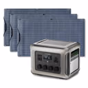 ALLPOWERS Générateur Solaire 2500W (R2500 V2+ SF100 100W Panneau Solaire) – R2500 V2 + 3PCS SF100 100W Panneau Solaire 100W