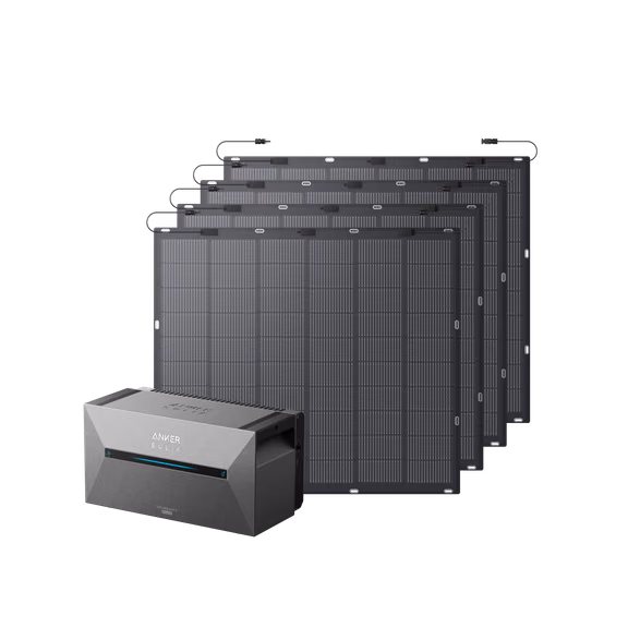 Anker SOLIX Solarbank 2 E1600 Pro Balkonkraftwerk mit Speicher – Solarbank 2 E1600 Pro + 900Wp Flexibles Solarmodul