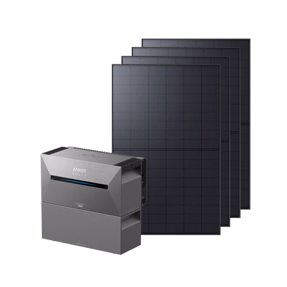 Anker SOLIX Solarbank 2 E1600 Pro Balkonkraftwerk mit Speicher – Solarbank 2 E1600 Pro + 1760Wp Solarmodul + 1× BP2700 Erweiterungsakku