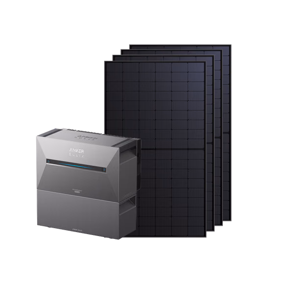 Anker SOLIX Solarbank 2 E1600 Pro Balkonkraftwerk mit Speicher – Solarbank 2 E1600 Pro + 2000Wp Solarmodul + 1× BP2700 Erweiterungsakku