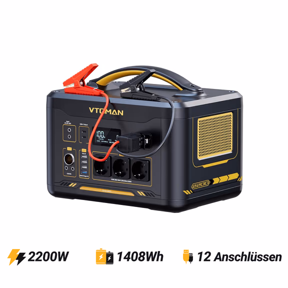 VTOMAN Jump 2200 Station Électrique Portable 1408Wh – Jump 2200 1408Wh