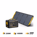 VTOMAN Jump 2200 Estación de Energía Portátil 1408Wh – Jump 2200 1408Wh + 200W Panel