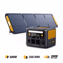 VTOMAN Jump 600X Estación Eléctrica Portátil 268,8Wh con Panel Solar 200W