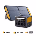 VTOMAN Jump 600X Estación Eléctrica Portátil 268,8Wh con Panel Solar 110W