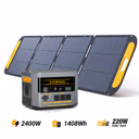 VTOMAN FlashSpeed 2400 Station Électrique Portable avec Panneau solaire 220 W Pro