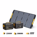 VTOMAN Jump 2200 Estación de Energía Portátil 1548Wh – Jump 2200 1548Wh + Jump EB 1548Wh + 400W Panel