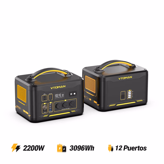 VTOMAN Jump 2200 Station Électrique Portable 1548Wh – Jump 2200 1548Wh + Jump EB 1548Wh
