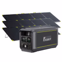 FOSSiBOT F3000 station électrique portable - 2 048 Wh | 3 000 W – F3000 + 3 x SP400 Pro 400W panneau solaire portable bifacial (400W)