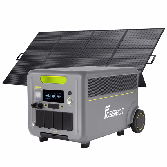 FOSSiBOT F7200 Solargenerator | 7200W 5222.4Wh – F7200 / Mit 1 x SP420 420W Tragbares Solarpanel (420W) / Mikro-Wechselrichter