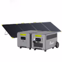 FOSSiBOT F7200 Tragbare Powerstation | 7200W 5222.4Wh – F7200+1*FB5222 Erweiterungsakku / Mit 1 x SP400 Pro 400W Bifaziales Solarpanel (400W) / Mikro-Wechselrichter