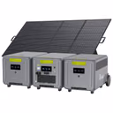 FOSSiBOT F7200 Solargenerator | 7200W 5222.4Wh – F7200+2*FB5222 Erweiterungsakku / Mit 1 x SP420 420W Tragbares Solarpanel (420W) / Mikro-Wechselrichter