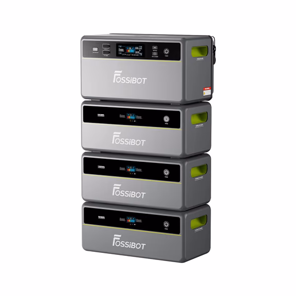 FOSSiBOT FBP1200 Alles in één zonne energieopslagsysteem met balkon energiecentrale – FBP1200+3*FBP1200-B uitbreidingsaccu