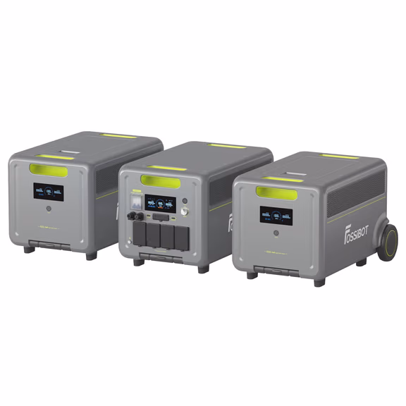 FOSSiBOT F7200 Tragbare Powerstation | 7200W 5222.4Wh – F7200+2*FB5222 Erweiterungsakku / Ohne Solarpanel / Mikro-Wechselrichter