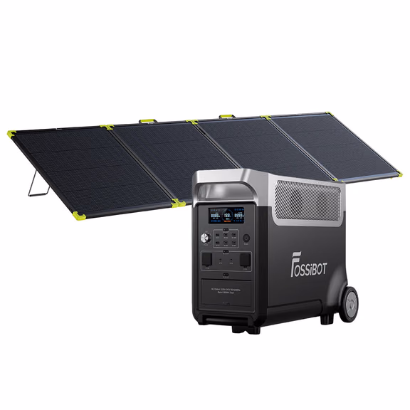 FOSSiBOT F3600 Pro station électrique portable - 3 840 Wh | 3 600 W – F3600 Pro Station électrique portable - 3840Wh | / 1 x SP400 Pro 400W panneau solaire portable bifacial (400W)