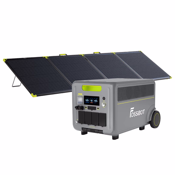 FOSSiBOT F7200 Générateur Solaire + Panneau Solaire – F7200 (Unité seule) / 1 x SP400 Pro 400W panneau solaire portable bifacial (400W)