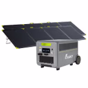 FOSSiBOT F7200 Générateur Solaire + Panneau Solaire – F7200 (Unité seule) / 2 x SP400 Pro 400W panneau solaire portable bifacial (400W)