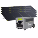 FOSSiBOT F7200 Générateur Solaire + Panneau Solaire – F7200 (Unité seule) / 4 x SP400 Pro 400W panneau solaire portable bifacial (400W)