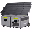 FOSSiBOT F7200 Générateur Solaire + Panneau Solaire – F7200+1*FB5222 Batterie d'extension / 3 x SP420 420W Panneau solaire portable (420W)