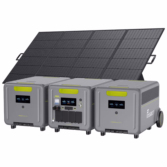 FOSSiBOT F7200 Générateur Solaire + Panneau Solaire – F7200+2*FB5222 Batterie d'extension / 1 x SP420 420W Panneau solaire portable (420W)