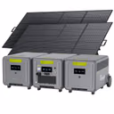 FOSSiBOT F7200 Générateur Solaire + Panneau Solaire – F7200+2*FB5222 Batterie d'extension / 2 x SP420 420W Panneau solaire portable (420W)