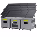 FOSSiBOT F7200 Générateur Solaire + Panneau Solaire – F7200+2*FB5222 Batterie d'extension / 4 x SP420 420W Panneau solaire portable (420W)