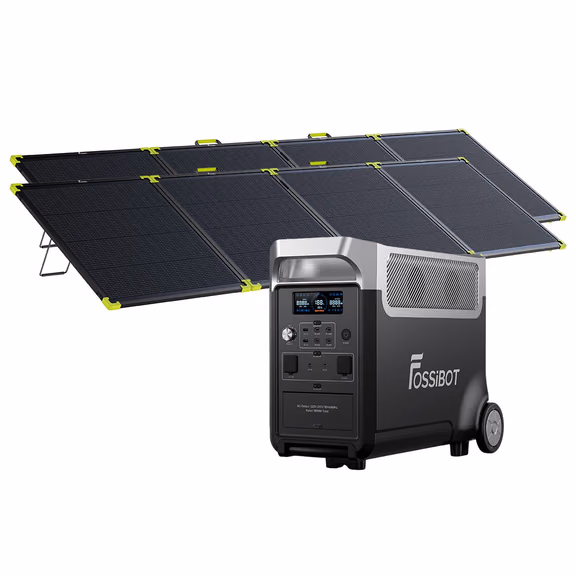 FOSSiBOT F3600 Pro station électrique portable - 3 840 Wh | 3 600 W – F3600 Pro Station électrique portable - 3840Wh | / 2 x SP400 Pro 400W panneau solaire portable bifacial (400W)