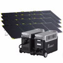 FOSSiBOT F3600 Pro Zonne-energie Generator + Draagbaar Zonnepaneel – F3600 Pro+1*FB3840 Uitbreidingsbatterij / 4 x SP400 Pro 400W Bifacial Draagbaar Zonnepaneel (400W)