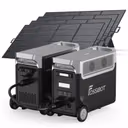 FOSSiBOT F3600 Pro station électrique portable - 3 840 Wh | 3 600 W – F3600 Pro+1*FB3840 Batterie d'extension / 4 x SP420 420W Panneau solaire portable (420W)