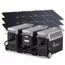 FOSSiBOT F3600 Pro station électrique portable - 3 840 Wh | 3 600 W – F3600 Pro+2*FB3840 Batterie d'extension / 3 x SP400 Pro 400W panneau solaire portable bifacial (400W)