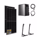 950 W EcoFlow STREAM Ultra X Balkonkraftwerk | Set mit Mikrowechselrichter und 2x 475 W DAH bifacial Solarmodul mit Gitterbalkon Halterung und 3,84 kWh Speicher