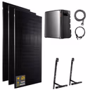 1500 W EcoFlow STREAM Ultra X Balkonkraftwerk | Set mit Mikrowechselrichter und 3x 500 W DAH bifacial Solarmodul mit Gitterbalkon Halterung und 3,84 kWh Speicher