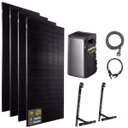 2000 W EcoFlow STREAM Ultra Balkonkraftwerk | Set mit Mikrowechselrichter und 4x 500 W DAH bifacial Solarmodul mit Gitterbalkon Halterung und 1,92 kWh Speicher