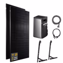 1000 W EcoFlow STREAM Pro Balkonkraftwerk | Set mit Mikrowechselrichter und 2x 500 W DAH bifacial Solarmodul mit Gitterbalkon Halterung und 1,92 kWh Speicher