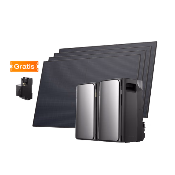EcoFlow STREAM Ultra/Pro Home Solar Battery – STREAM Ultra + STREAM Pro + 4 x 450 W Rigid Solar Panel