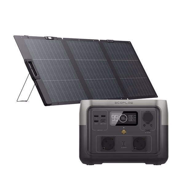 EcoFlow River 2 Max Powerstation Bundle mit EcoFlow Lightweight Solarpanel 160 W