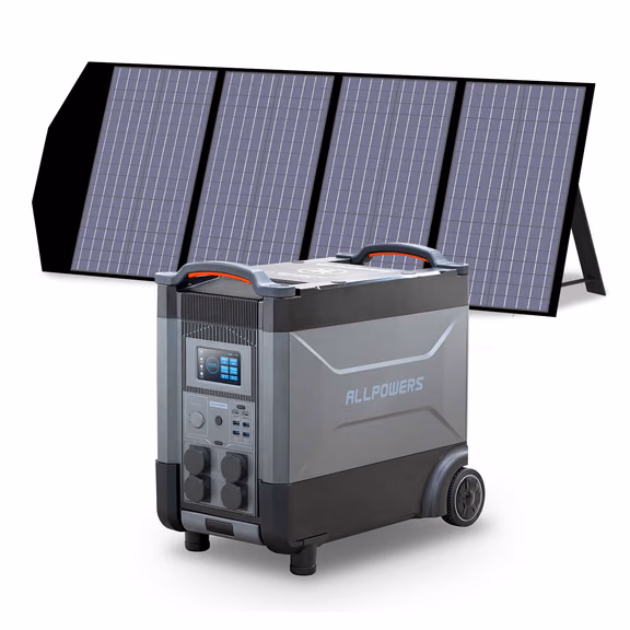 ALLPOWERS R4000 Mit 140W Solarpanel | 4000W Solargenerator – R4000 V2 (2880Wh) + SP029 140W Solarpanel