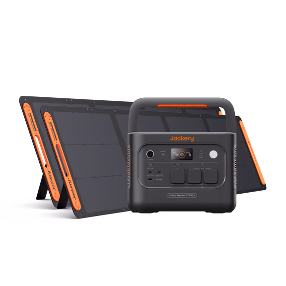 Jackery Explore 2000 Plus v2 Tragbare Powerstation – Explorer 2000 Plus v2 + 2xSolarSaga 200