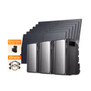 EcoFlow STREAM Ultra Balkonkraftwerk mit Speicher – (10 MPPT | 5 760 Wh Kapazität | 2 700 Wp) STREAM Ultra + 2 x STREAM Pro (Gratis 2 × Parallelkabel) + 6 x 450 W Starres Solarpanel