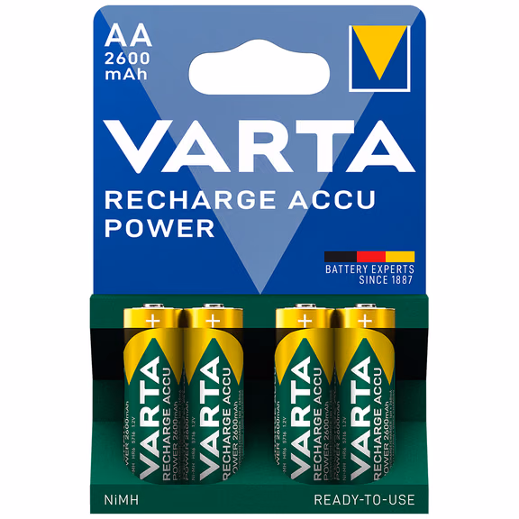 Varta Accu AA HR6 2600mAh Rechargeable Batteries | 4 Pack