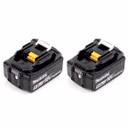 Makita 2x BL1850B Akku 5,0 Ah 18V Li-Ion mit Ladestandsanzeige - BL1850B-2